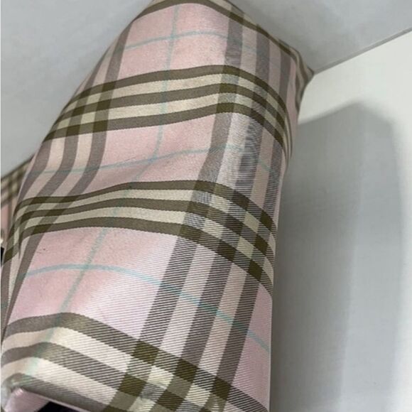 *Rare* H2F! Burberry London Classic *Novacheck* Pink & Tan Vertical Small Tote - Picture 8 of 8